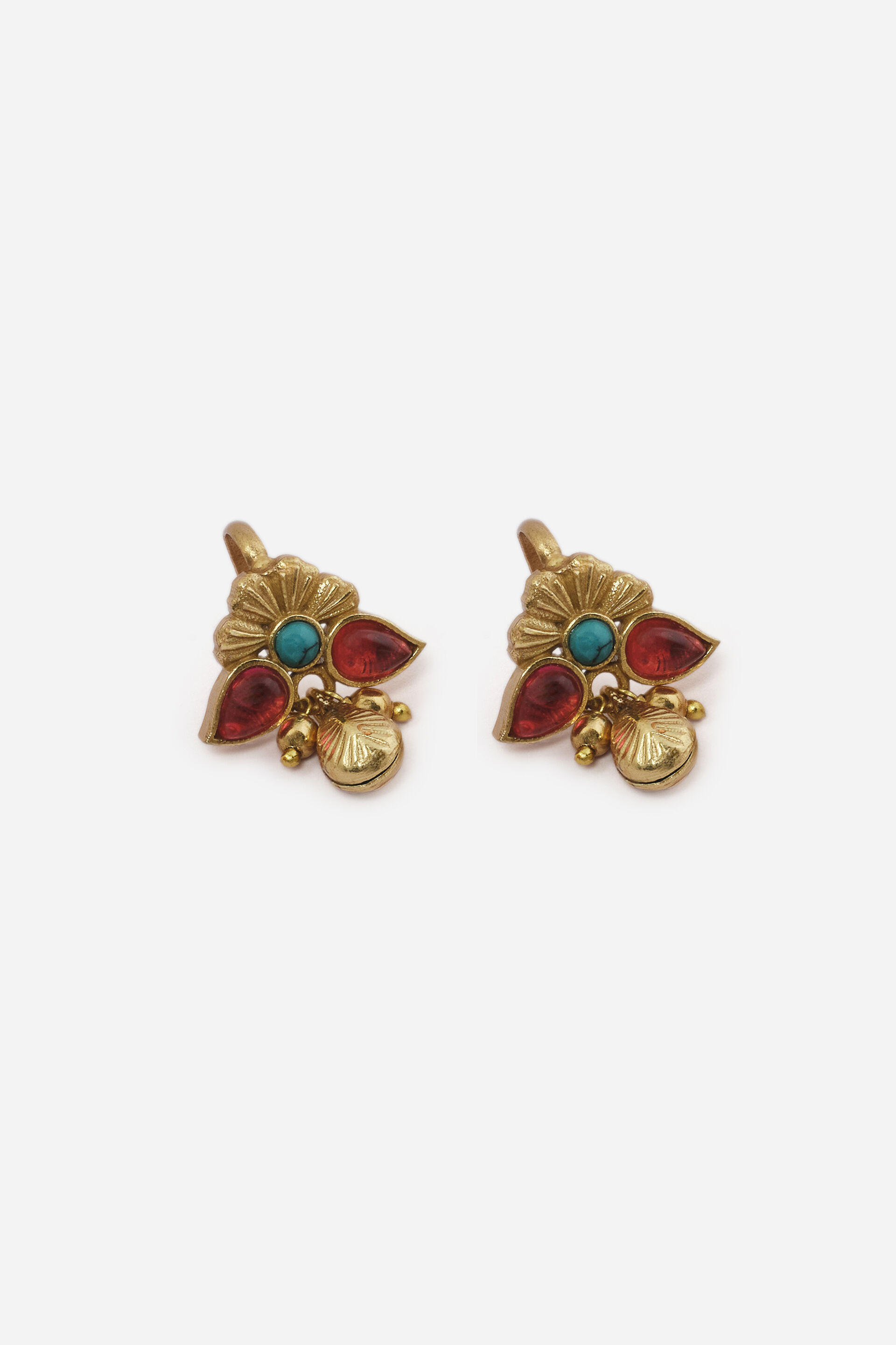 Floral Motif Earrings, , image 3